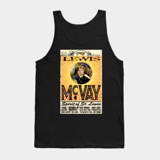 Front Logo 1978 Lewis McVay Spirit of St Lewis Concert Poster Tank Top